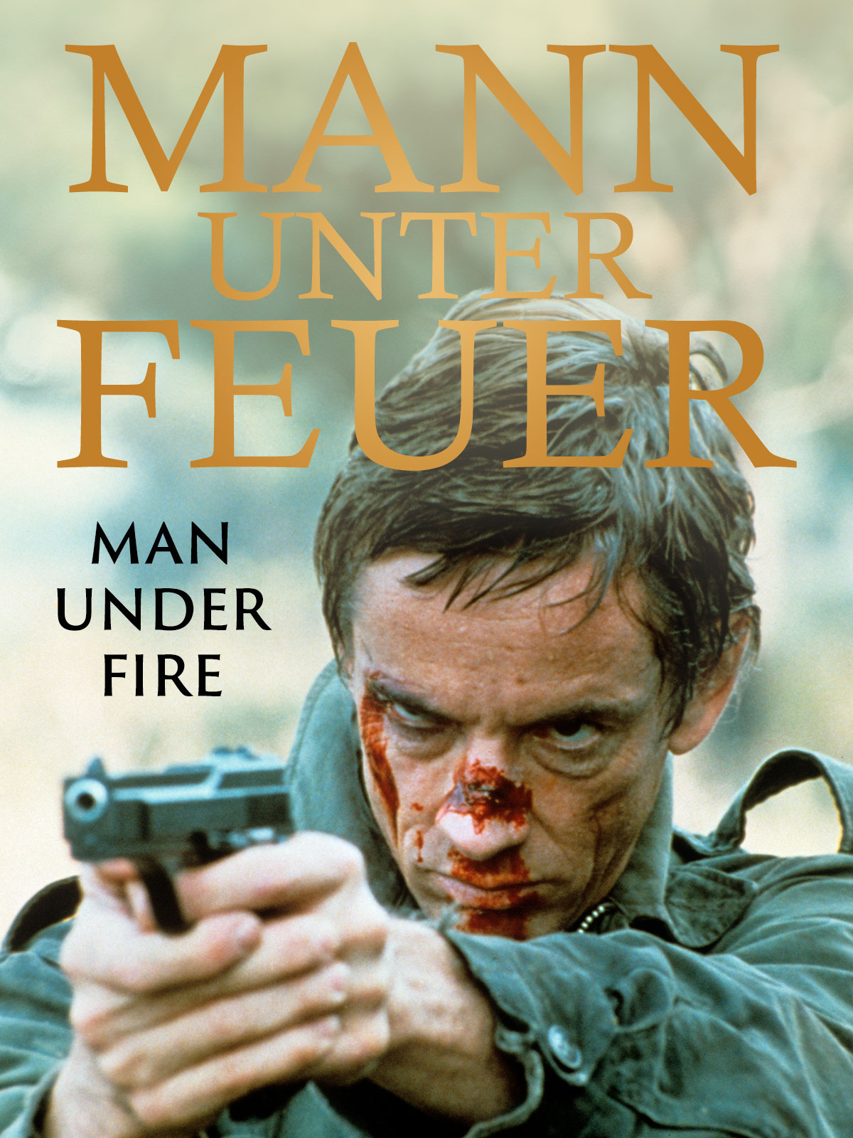 Mann unter Feuer